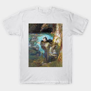 Sea Nymphs At A Grotto - gaston bussiere T-Shirt